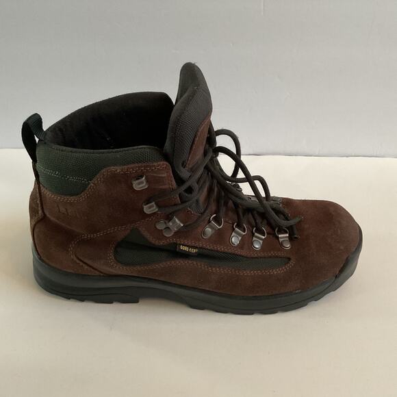 L.L. Bean Mens Sz 10 Wide Brown Suede Leather GORE-TEX Hiking Boots Waterproof - Picture 1 of 10